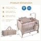 preview thumbnail 30 of 28, Costway Portable Baby Playard Nursery Center Crib with Hanging Toys & - See Details