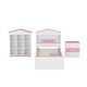 preview thumbnail 22 of 28, Twin Size Bedroom Sets House-Shaped Wooden Bed with Storage Drawers