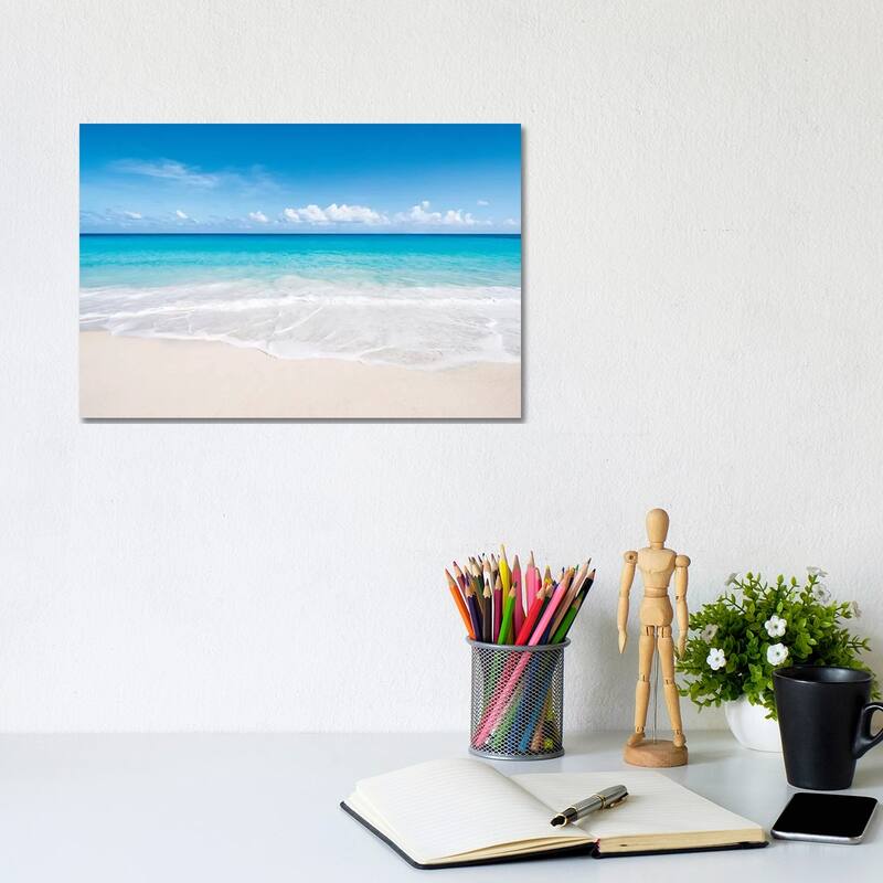 iCanvas "Beautiful Beach On Bora Bora" by Jan Becke Canvas Print - 8x12x0.75