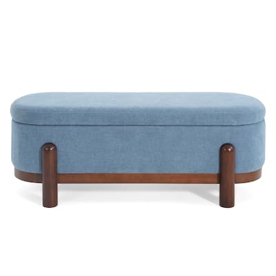 Christopher Knight Home - Wyeth Fabric and Rubberwood Storage Bench