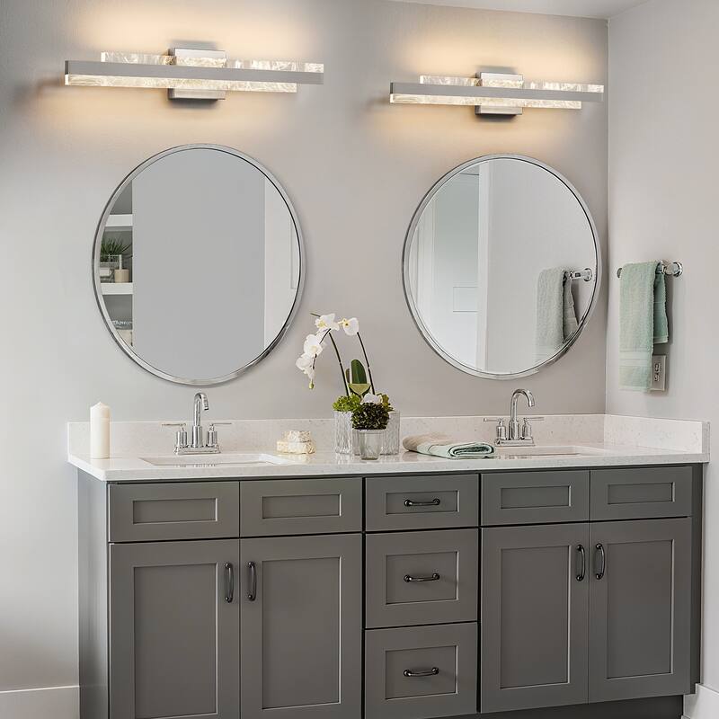 Modern Bathroom Vanity Light 24 inch Dimmable LED Bath Bar Light Fixtures Over Mirror - Wall Sconce