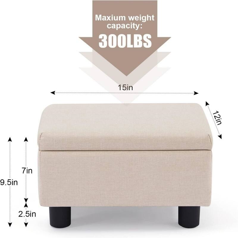 Small Foot Stool Ottoman for Living Room