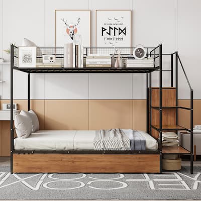 Twin Over Full Metal Bunk Bed