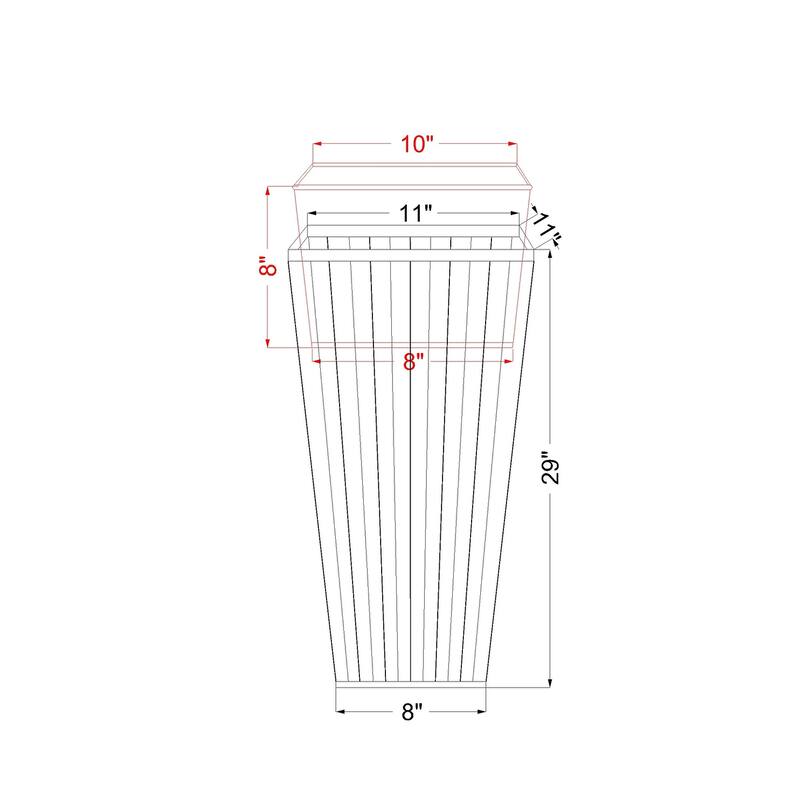 Tall Planter Large Outdoor Copper Antique Flower Pot Indoor Patio Deck