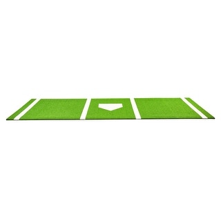 Baseball Softball Hitting Batting Mat with Tightening Rope - 10' x 3.8'