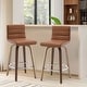 preview thumbnail 165 of 198, 26"/29" Faux Leather Swivel Bar/Counter Stools, Set of 2/3 Set of 2 - Saddle Brown - Counter Height