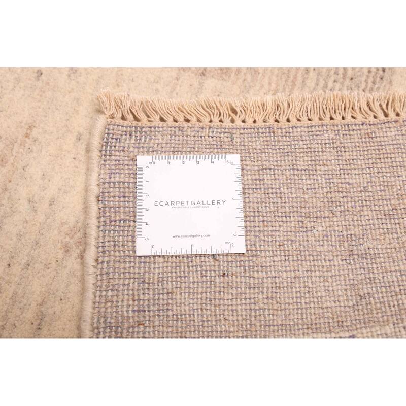 ECARPETGALLERY Hand-knotted Opulence Ivory Wool Rug - 2'6 x 11'8