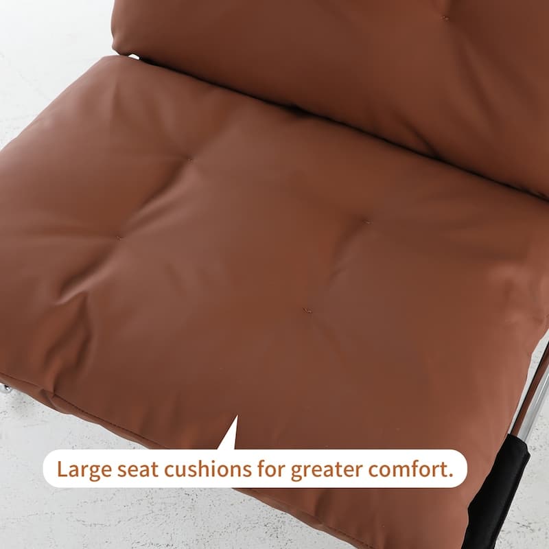Living Room Chairs with Metal Legs and Soft Padded