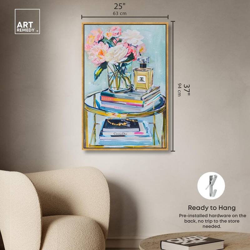 Glass Stand Glam Canvas by Art Remedy