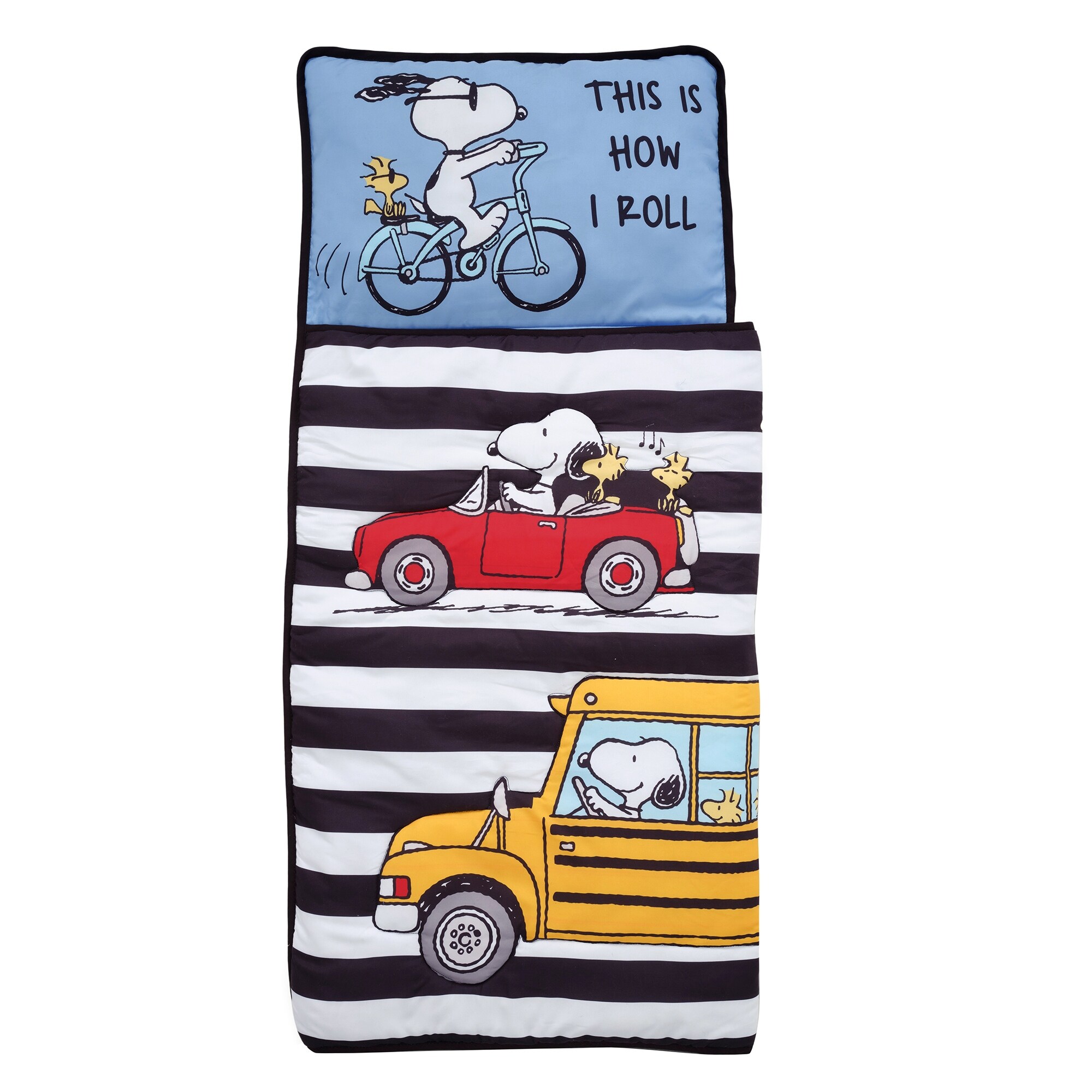 Bedtime Originals Snoopy & Woodstock Peanuts Nap Mat, Built-in