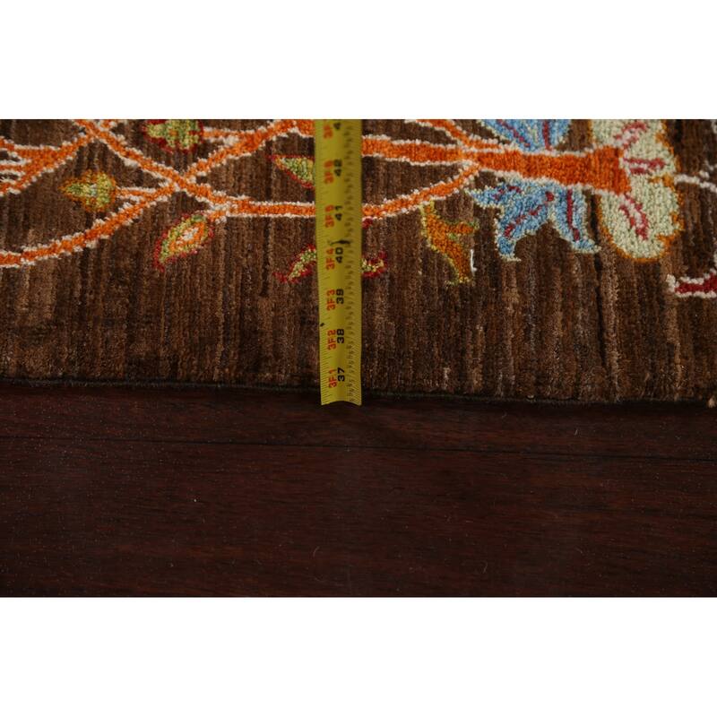 Vegetable Dye Floral Ziegler Oriental Area Rug Handmade Wool Carpet - 5'4" x 7'10"