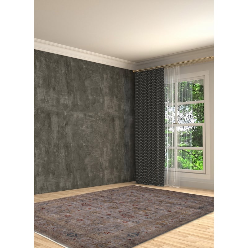 ECARPETGALLERY Hand-knotted Vibrance Grey Wool Rug - 7'9 x 9'9