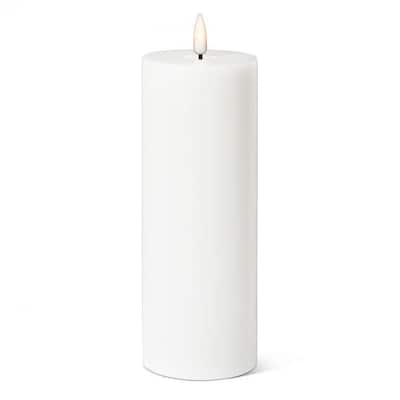 White Led Flameless Pillar Candle