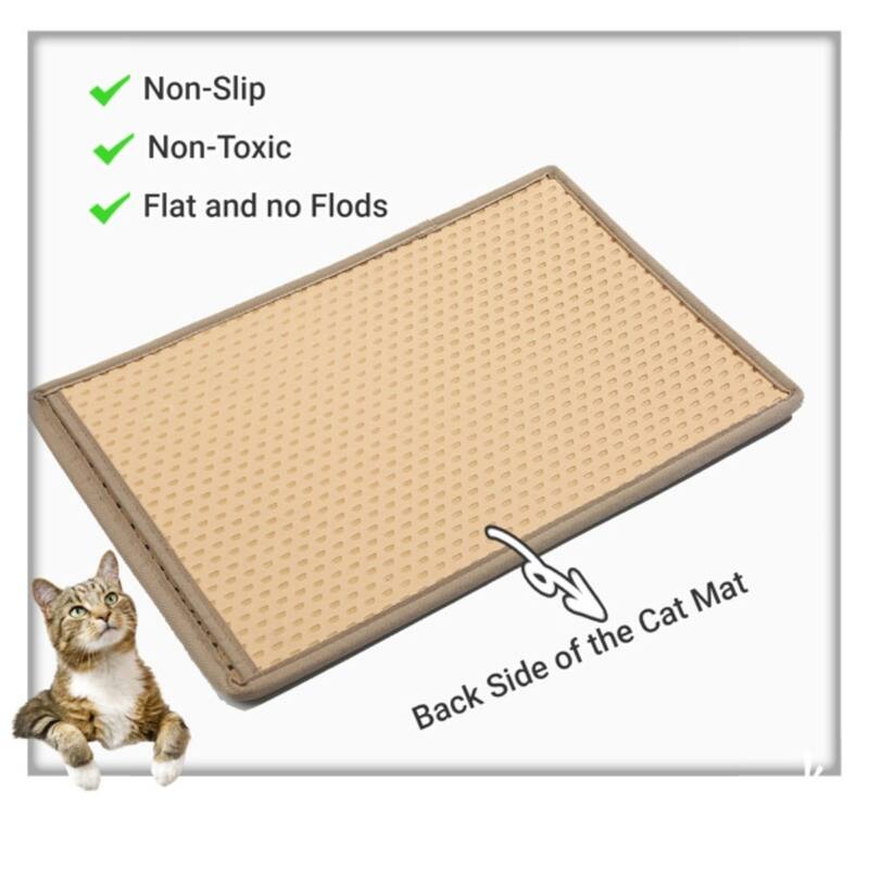 Cat Litter Mat Kitty Litter Trapping Mat Double Layer Mats