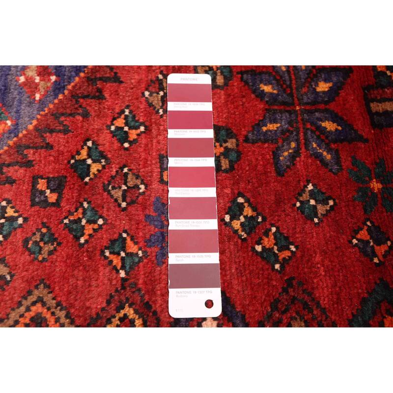 ECARPETGALLERY Hand-knotted Andelz Red Wool Rug - 4'8 x 8'2