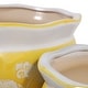 preview thumbnail 51 of 80, Decorative Floral Ceramic Chinoiserie Round Planter - Set of 2