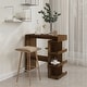 preview thumbnail 46 of 48, vidaXL Bar Table with Storage Rack 39.4"x19.7"x40" Engineered Wood - 39.4" x 19.7" x 40"