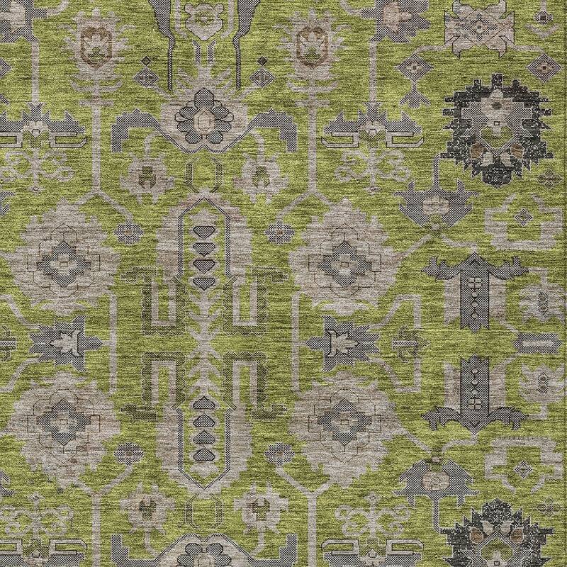 HomeRoots Oriental Traditional Rectangle Outdoor Rug