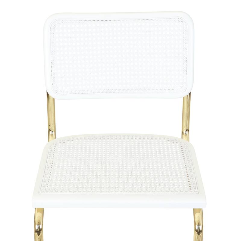 Breuer Chair Company Marcel Breuer Cesca Cane Cantilever Side Chair w/ Brass Steel Frame (Various Wood & Cane Colors)