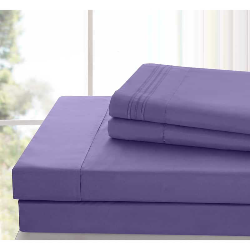6 Piece Bed Sheet Set Deep Pocket Ultra Soft Microfiber Bedding Sheets