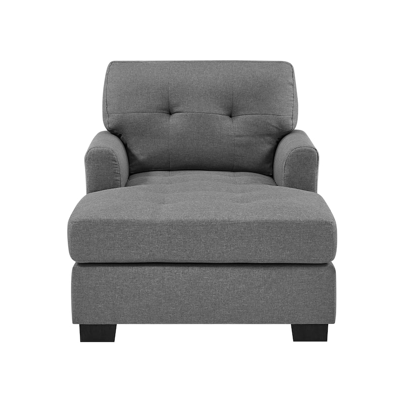 Silva 34" Wide Chaise Lounge - Gray