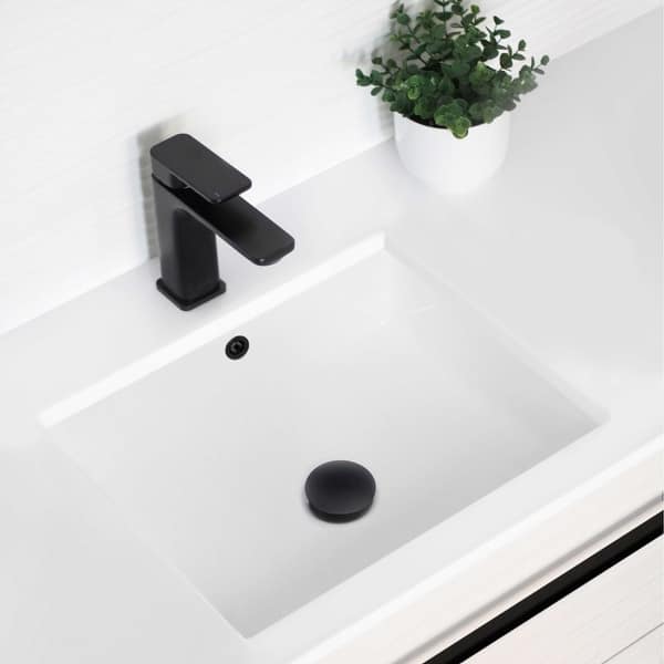 slide 2 of 12, STYLISH Porcelain Rectangular 20 inches Undermount Ceramic Bathroom Sink with Overflow White