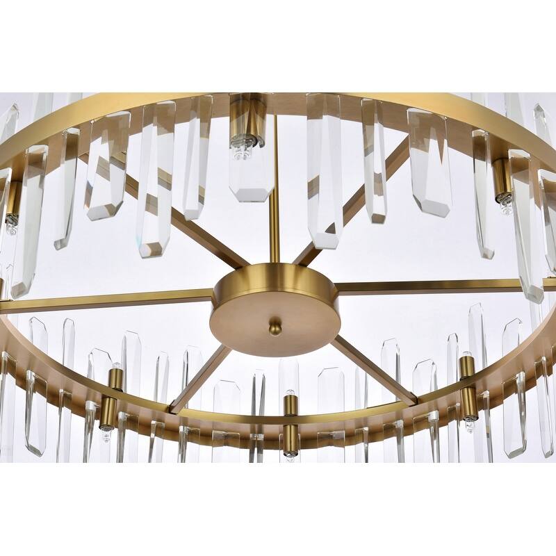 Indigo Home 32 inch crystal round chandelier