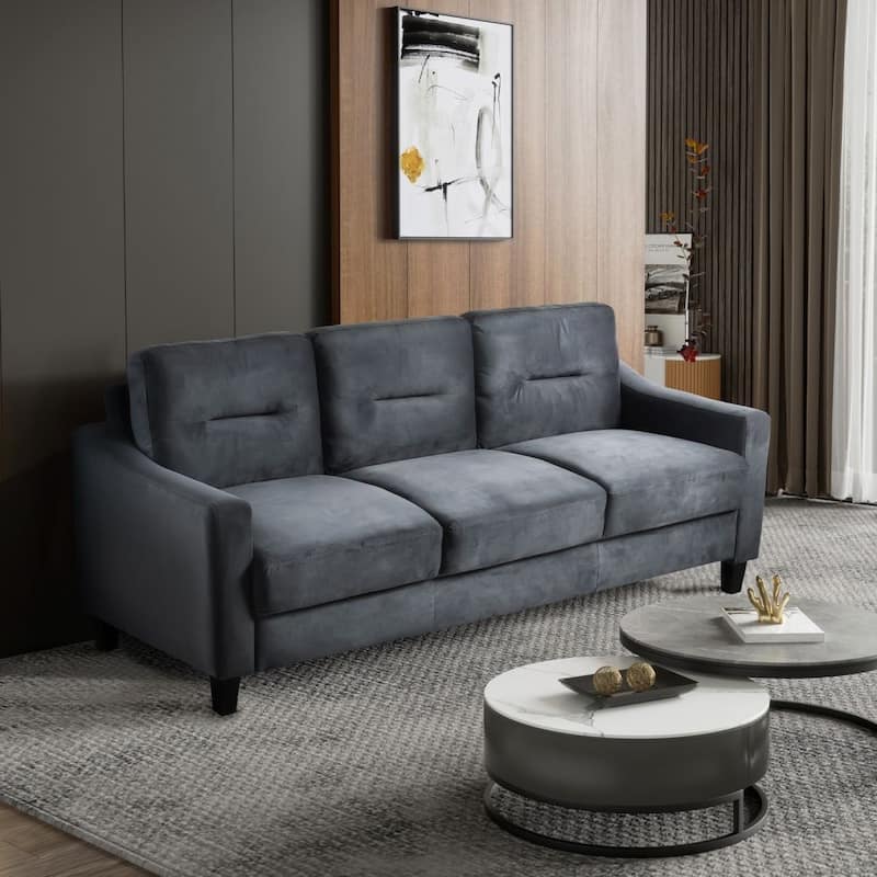 Comfortable Sectional Couches for Living Room/Bedroom/Office/Small Space - Black
