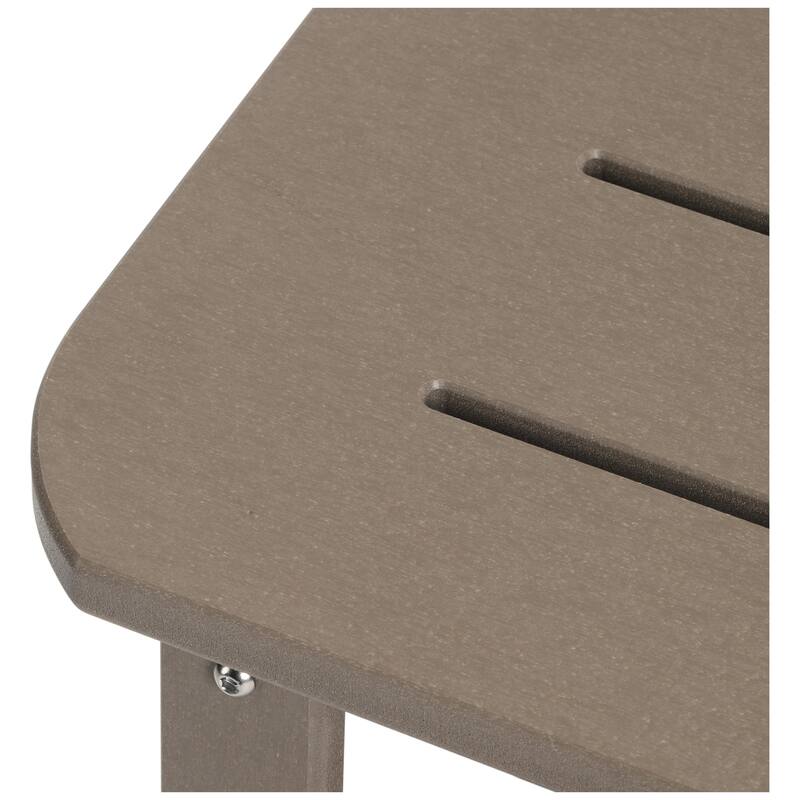 Brighton Outdoor Poly Two Shelf Side Table