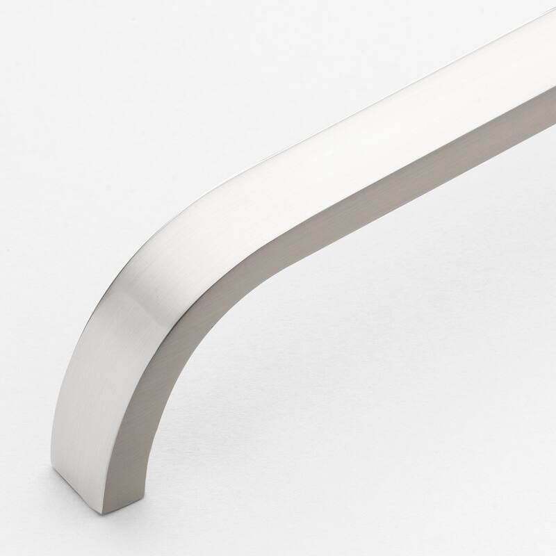 GlideRite 5 inch Center Solid Curved Bar Pull Cabinet Hardware Handle, 4843-128-SN