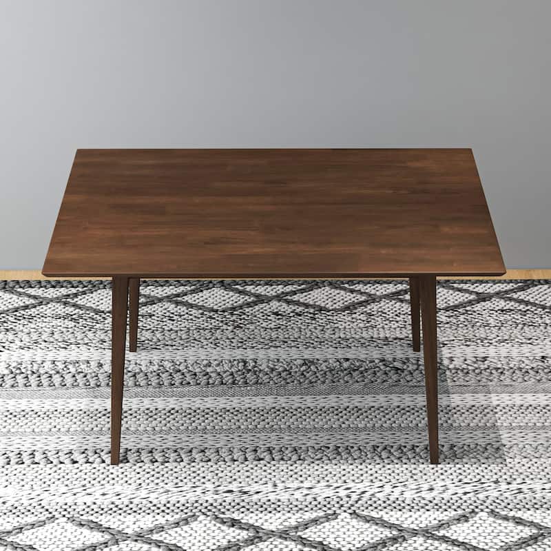 GDFStudio - Carlos Modern Solid Wood 47" Rectangular Dining Table with Beveled Edges