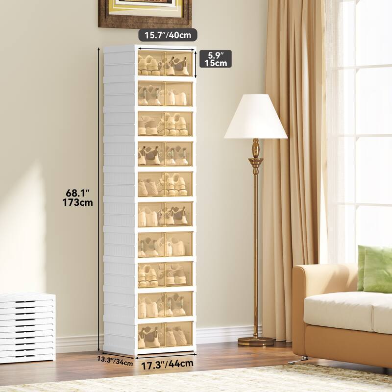 18/20 Shoes Stackable Shoe Storage Box