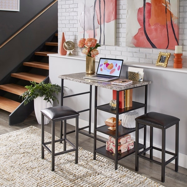 Marble high dining best sale table