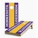 preview thumbnail 1 of 5, Minnesota Vikings Striped Cornhole Game (Choose Wraps or Boards) 2x4 Boards (24" x 48") - Include ALL Accessories