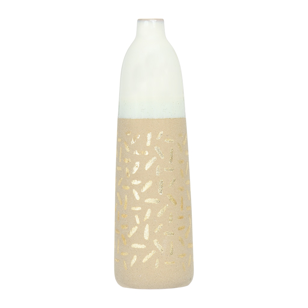 Stoneware Vase - 4.0"L x 4.0"W x 14.0"H