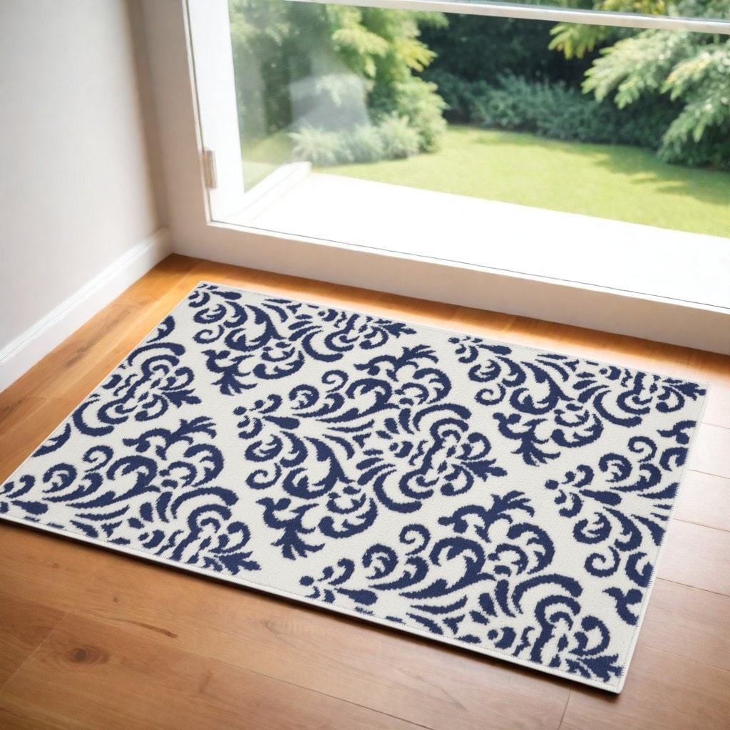 Lodu Power Loomed Low Pile Area Rug By HomeRoots - 48' X '24' X '0.25