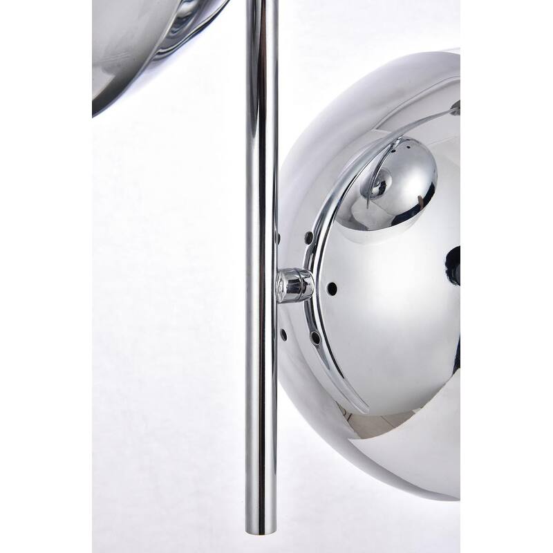 Modern 2-light 17-inch Double Bubble Pendant w/ Clear Glass