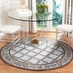preview thumbnail 27 of 105, SAFAVIEH Handmade Chelsea Kimber Trellis French Country Wool Rug 3' Round - Blue/Brown - Round