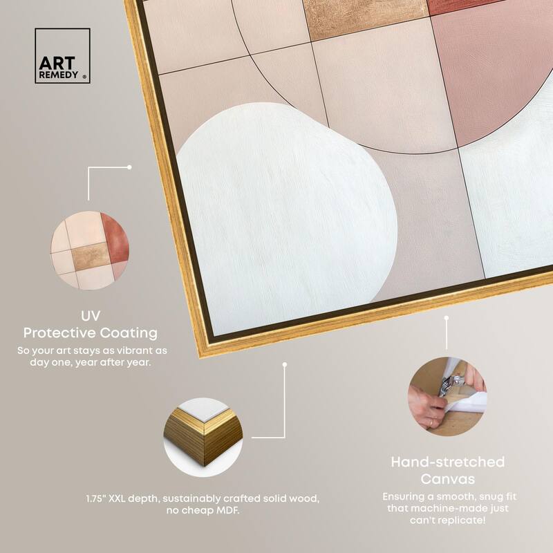 Modernist Circles II Canvas by Art Remedy