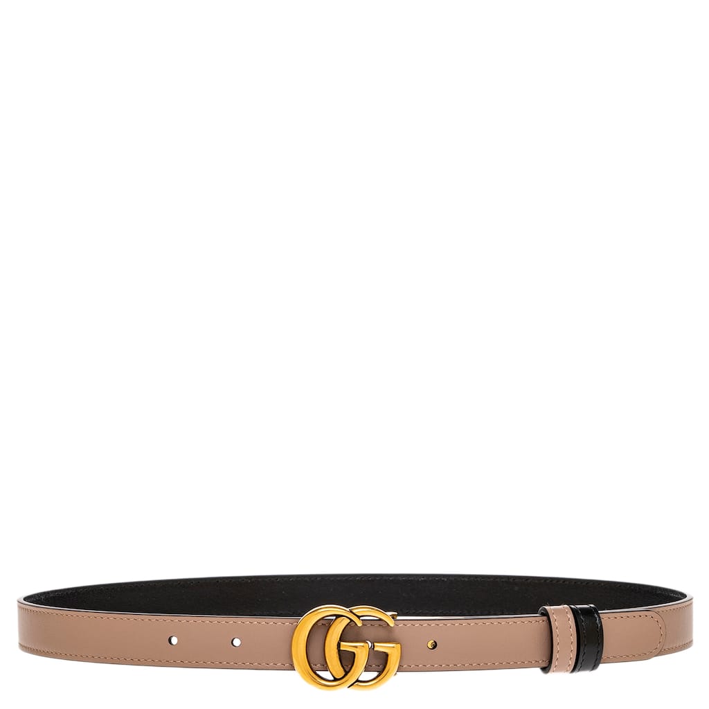 Gucci GG Marmont Reversible Thin Belt 0.8" Wide