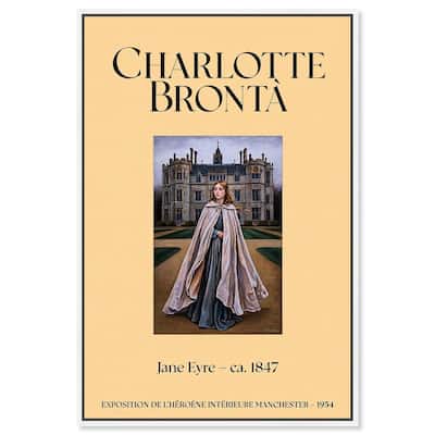 Protagonist of Jane Eyre Canvas by Art Remedy