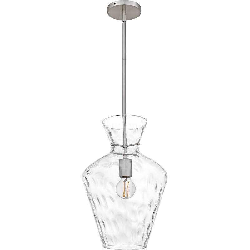 Hollis 1-Light Brushed Nickel Pendant