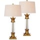 preview thumbnail 8 of 26, JONATHAN Y Stevens 32" Metal/Glass LED Table Lamp, Bronze (Set of 2)