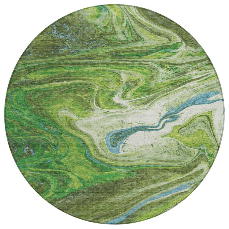 HomeRoots Abstract Transitional Rectangle Outdoor Rug