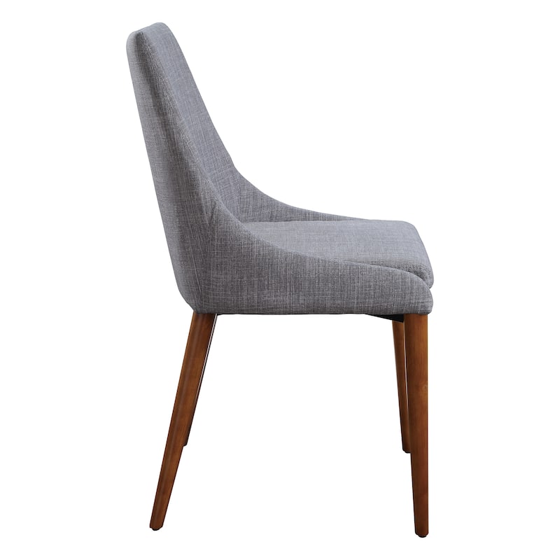 Palmer Mid-Century Modern Fabric Dining Chair in 2 Pack