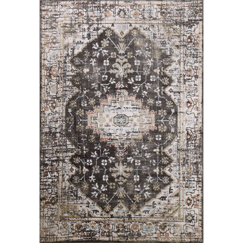 Bashian Bruno Charcoal Transitional Area Rug
