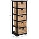 preview thumbnail 9 of 7, SAFAVIEH Vedette 5-Drawer Wicker Basket Storage Chest - 18"W x 14"D x 46"H