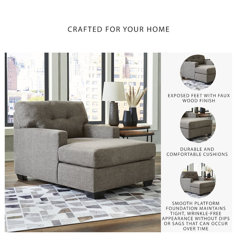 Signature Design by Ashley Mahoney Chaise - 35"W x 62"D x 37"H