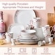 preview thumbnail 9 of 65, VEWEET 20-Piece White Porcelain Dinnerware Set (Service for 4)
