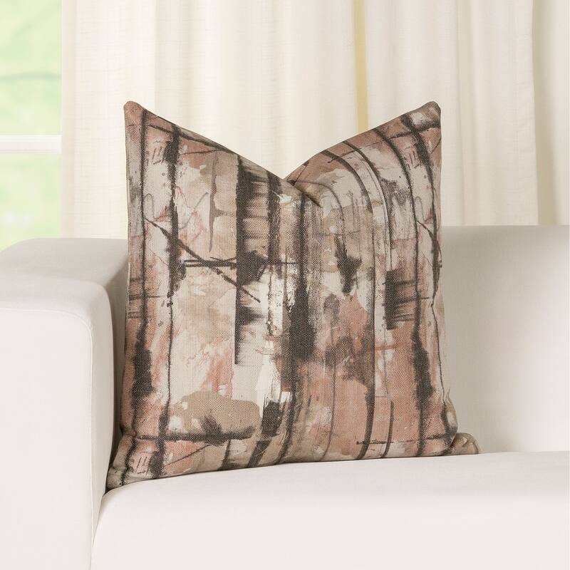 Graffiti Artist-style Throw Pillow - 18 x 18 - Smoke